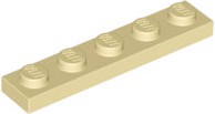 Placa 1x5 Bege