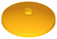 Disco estilo RADAR 4x4 com encaixe para eixo laranja brilhante