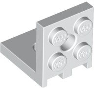 Suporte 2x2 - 2x2 com dois furos Branco