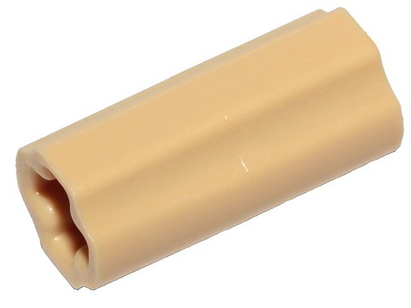 Conector de Eixo 2L (Liso com x Furo + Orientação) Bege