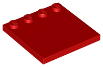 Placa Modificada 4x4 vermelha