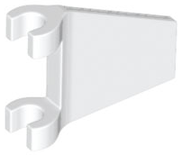 Bandeira Lego 2x2 Trapezoidal Branca