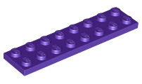 Placa 2x8 Dark Purple