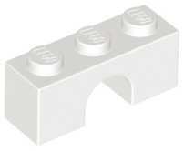 Tijolo em arco 1x3 Branco