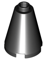 Cone 2x2x2 com furo no centro Preto