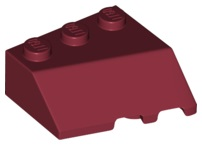 Cunha 3x3 Esquerda com Inclinação Dark Red
