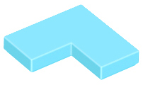 Placa Lisa de Canto 2x2 Medium Azure