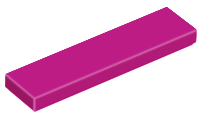 Placa Lisa  1x4 Magenta
