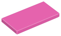 Placa Lisa 2x4 Rosa Escura