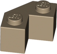 Tijolo modificado 2x2 Faceado Bege Escura