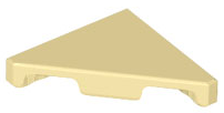 Placa Lisa Modificada Triangular 2x2 Bege