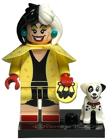 Minifigura Lego Disney 100 - Cruela
