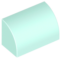Inclinação Curva 1x2x1 - Light Aqua (Azul Bebê)