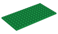 Placa Lego 8x16 Verde