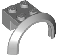 Para-Lamas 4x2 1/2x1 2/3 com Arco Redondo Cinza Claro