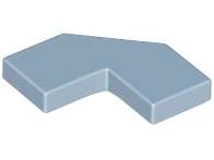 Placa Lisa Modificada de Canto 2x2 Sand Blue