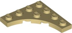 Placa Modificada 4x4 com contorno curvo Bege