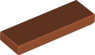 Placa Lisa 1x3 Dark Orange
