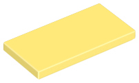 Placa Lisa 2x4 Amarela Clara Brilhante