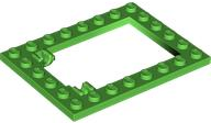 Placa modificada com moldura de porta de armadilha 6x8 Verde Brilhante