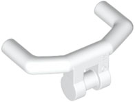 Guidão com alças angulares Branco