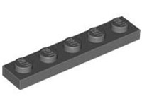 Placa 1x5 Cinza Escura