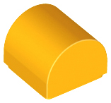 Inclinação Curva 1x1 Laranja Brilhante