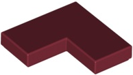 Placa Lisa de Canto 2x2 Dark Red