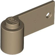 Porta 1x3x1 direita Bege Escura