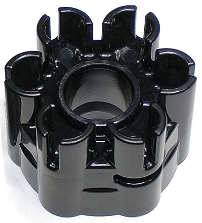 Parte do lançador de projéteis Rapid Shooter Six Barrel Preto