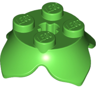 Folhas da planta 2x2 com 4 pétalas Verde Brilhante