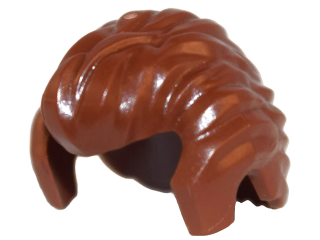 Cabelo curto penteado para trás com costeletas Marrom