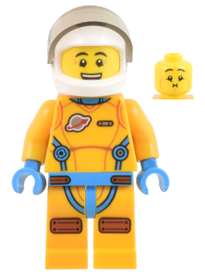 Minifigura Lego City Astronauta de Pesquisa Lunar TECLINC