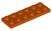 Placa 2x6 Dark Orange