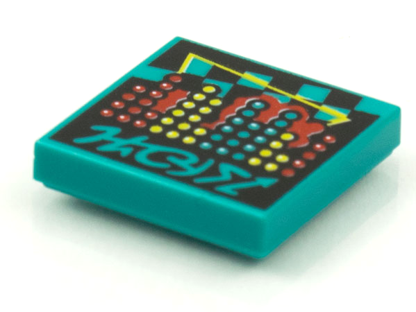 Placa Lisa 2x2 com desenho de capa de álbum BeatBit