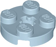 Placa Redonda 2x2 com Furo para Eixo Sand Blue