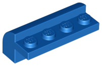 Tijolo 2x4x1 1/3 Modificado com Parte Superior Curvada Azul