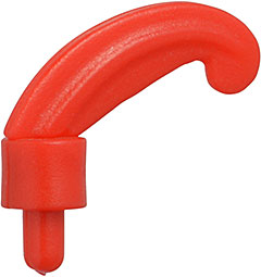 Pena de pluma pequena Vermelha