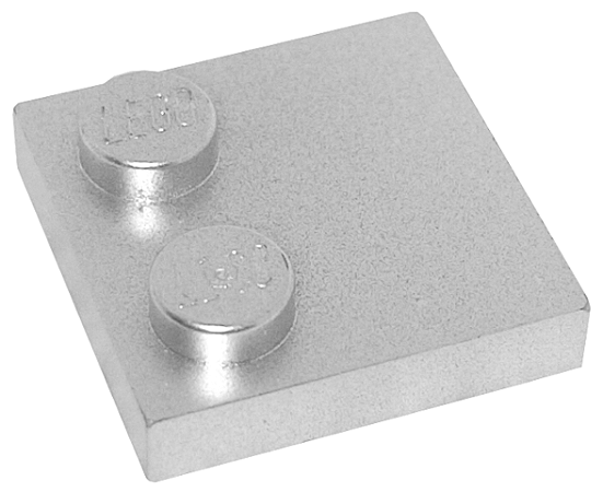 Placa Modificada 2x2 Metallic Silver
