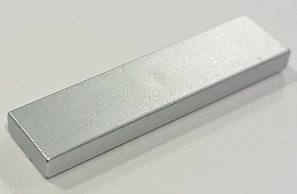 Placa Lisa 1x4 Metallic Silver