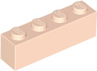 Tijolo 1x4 Light Nougat