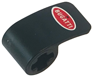 Painel Lego Technic Curvo 2x1x1 Preto com Logo da Bugatti