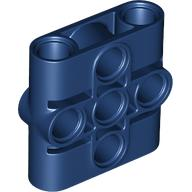 Bloco Conector de Pinos Viga 1x3x3 Azul Escuro