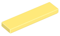 Placa Lisa 1x4 Amarela Clara Brilhante