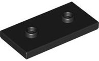 Placa Modificada 2x4 com 2 studs Preta