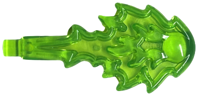 Bola de Fogo com Barra Final - Feitiço Mágico Translúcido Verde Brilhante