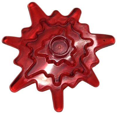 Escudo Splat - Feitiço Mágico  Translúcido Vermelho