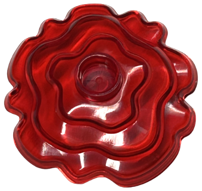 Escudo Ondulado - Feitiço Mágico Translúcido Vermelho