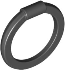 Lâmina de aro de arma Preta