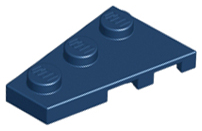 Placa 3x2 Esquerda Azul Escura